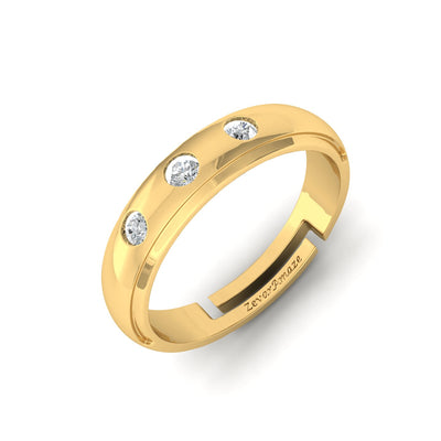 Lucan Silver Ring for Men - Yellow