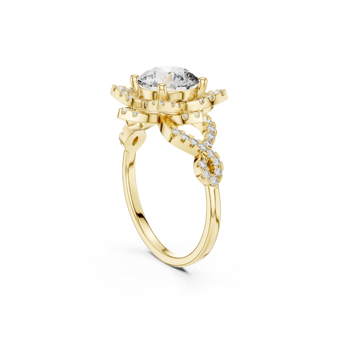 Divine Spark Moissanite Diamond Ring for Her