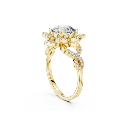 Divine Spark Moissanite Diamond Ring for Her