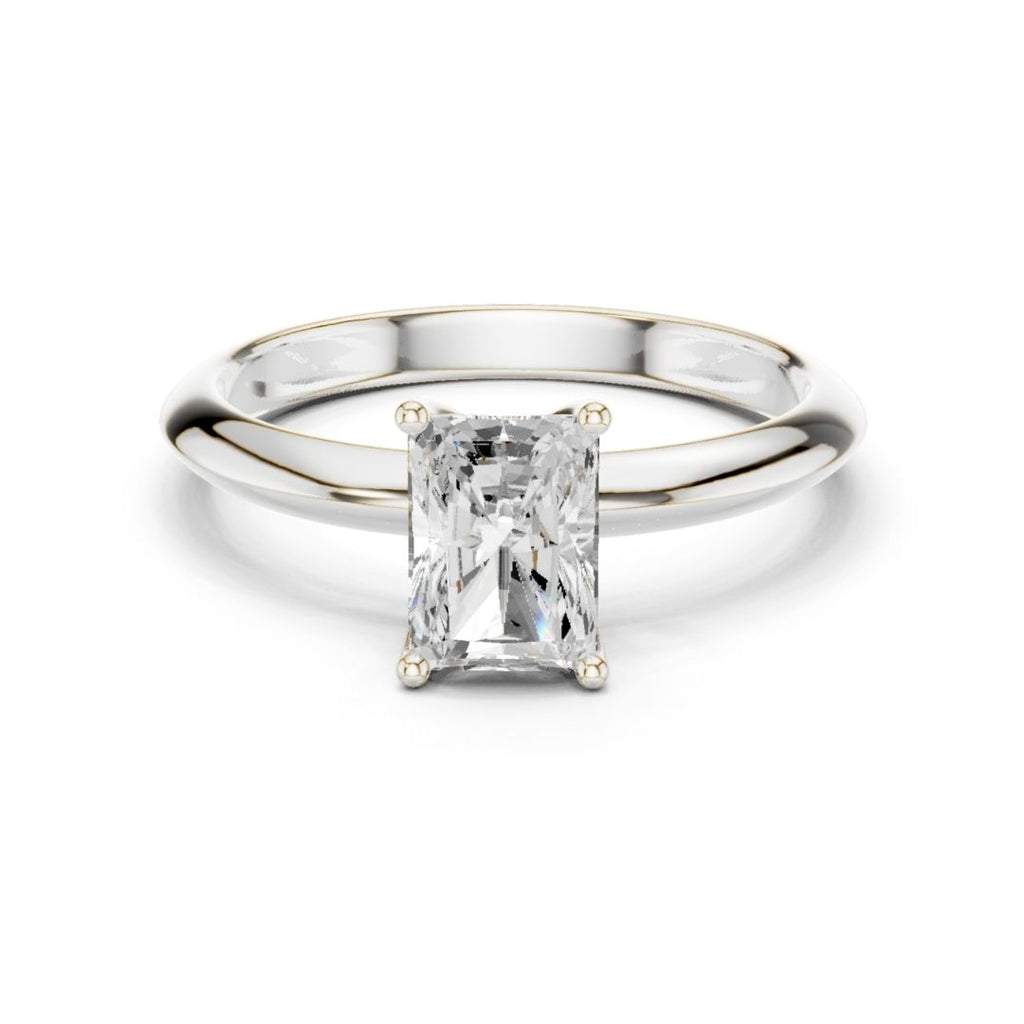 Tisha 1ct Radiant Moissanite Solitaire Diamond Ring for her