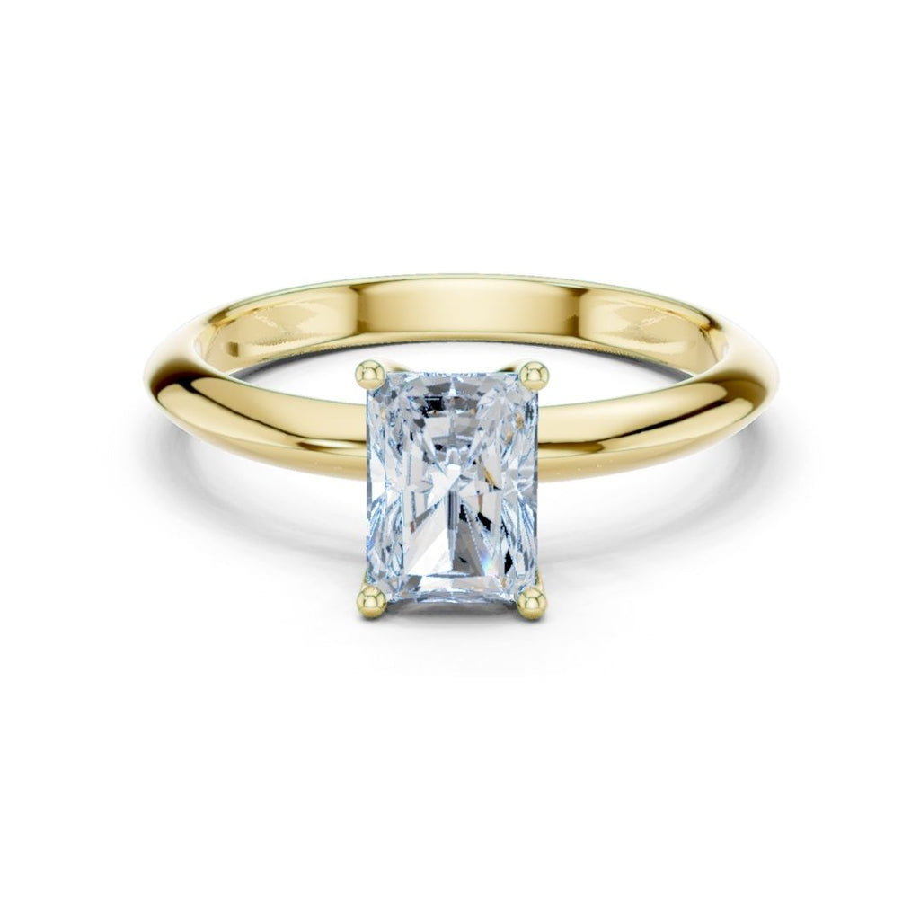Tisha 1ct Radiant Moissanite Solitaire Diamond Ring for her