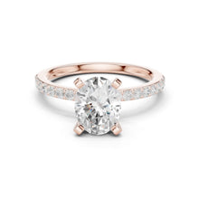 Load image into Gallery viewer, Devika 2ct Oval Moissanite Solitaire Diamond Ring for her