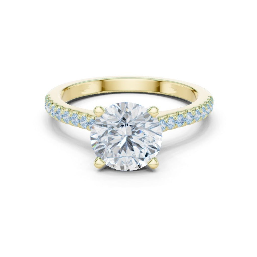 Sanaya 2ct Round Moissanite Solitaire Diamond Ring for her