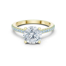 Load image into Gallery viewer, Sanaya 2ct Round Moissanite Solitaire Diamond Ring for her