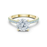 Sanaya 2ct Round Moissanite Solitaire Diamond Ring for her