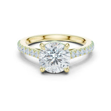 Load image into Gallery viewer, Ridhi 2ct Round Moissanite Solitaire Diamond Ring for her