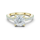 Ridhi 2ct Round Moissanite Solitaire Diamond Ring for her