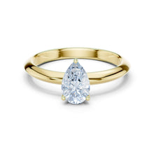 Load image into Gallery viewer, Vidhi 1ct Pear Moissanite Solitaire Diamond Ring for her