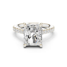 Load image into Gallery viewer, Anaya 4ct Radiant Moissanite Solitaire Diamond Ring for her