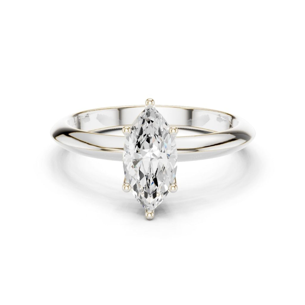 Diara 1ct Marquise Moissanite Solitaire Diamond Ring for her