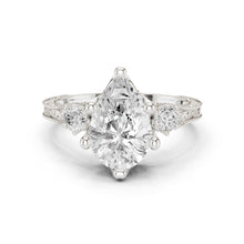 Load image into Gallery viewer, Suhana 2.5ct Pear Moissanite Solitaire Diamond Ring for her