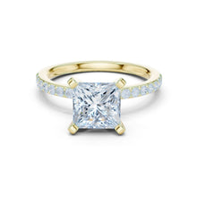 Load image into Gallery viewer, Bhavya 2ct Princess Moissanite Solitaire Diamond Ring for her