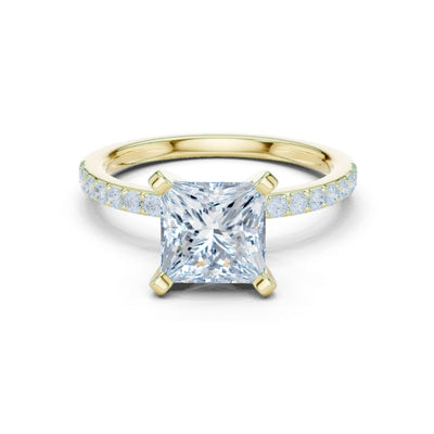 Bhavya 2ct Princess Moissanite Solitaire Diamond Ring for her