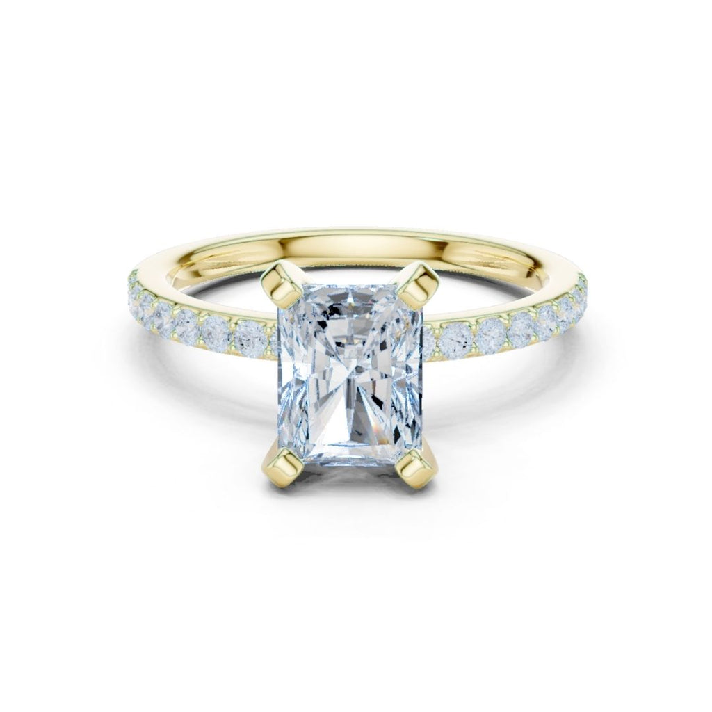 Niharika 2ct Radiant Moissanite Solitaire Diamond Ring for her