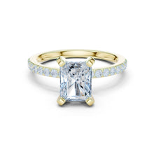 Load image into Gallery viewer, Niharika 2ct Radiant Moissanite Solitaire Diamond Ring for her