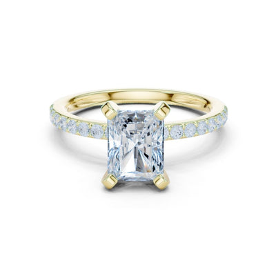 Niharika 2ct Radiant Moissanite Solitaire Diamond Ring for her