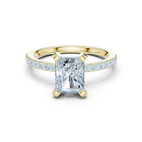 Niharika 2ct Radiant Moissanite Solitaire Diamond Ring for her