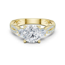 Load image into Gallery viewer, Avika 2ct Round Moissanite Solitaire Diamond Ring for her