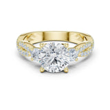 Avika 2ct Round Moissanite Solitaire Diamond Ring for her