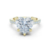 Meera 4ct Heart Moissanite Solitaire Diamond Ring for her