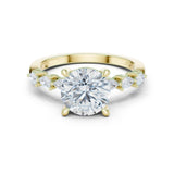 Ishita 2ct Round Moissanite Solitaire Diamond Ring for her