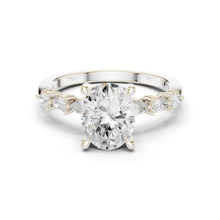 Load image into Gallery viewer, Advika 2ct Oval Moissanite Solitaire Diamond Ring for her