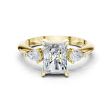 Shanaya 3ct Radiant Moissanite Solitaire Diamond Ring for her