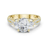 Nyra 2ct Oval Moissanite Solitaire Diamond Ring for her