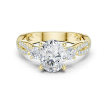 Load image into Gallery viewer, Nyra 2ct Oval Moissanite Solitaire Diamond Ring for her