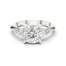 Load image into Gallery viewer, Trina 3ct Round Moissanite Solitaire Diamond Ring for her