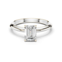 Load image into Gallery viewer, Kyra 1ct Emerald Moissanite Solitaire Diamond Ring for her
