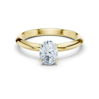 Anaisha 1ct Oval Moissanite Solitaire Diamond Ring for her