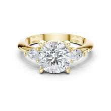 Load image into Gallery viewer, Trina 3ct Round Moissanite Solitaire Diamond Ring for her
