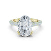 Aadhya 4ct Oval Moissanite Solitaire Diamond Ring for her