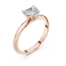 Load image into Gallery viewer, Veera 1ct Heart Moissanite Solitaire Diamond Ring for her