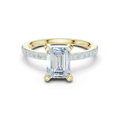 Amaira 2ct Emerald Moissanite Solitaire Diamond Ring for her