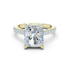 Anaya 4ct Radiant Moissanite Solitaire Diamond Ring for her