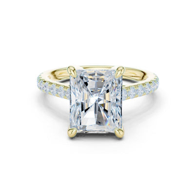 Anaya 4ct Radiant Moissanite Solitaire Diamond Ring for her