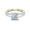 Kashvi 2ct Cushion Moissanite Solitaire Diamond Ring for her