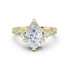 Suhana 2.5ct Pear Moissanite Solitaire Diamond Ring for her