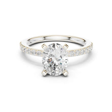 Load image into Gallery viewer, Devika 2ct Oval Moissanite Solitaire Diamond Ring for her
