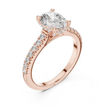 Load image into Gallery viewer, Mahika 1.5ct Oval Moissanite Solitaire Diamond Ring for her