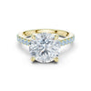 Kiya 4ct Round Moissanite Solitaire Diamond Ring for her