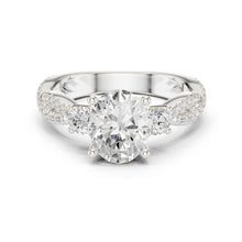 Load image into Gallery viewer, Nyra 2ct Oval Moissanite Solitaire Diamond Ring for her