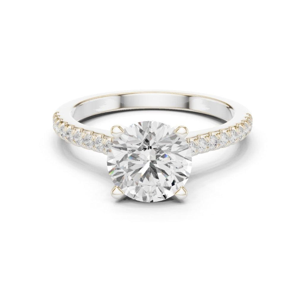 Sanaya 2ct Round Moissanite Solitaire Diamond Ring for her