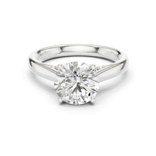 Load image into Gallery viewer, Anvika 2ct Round Moissanite Solitaire Diamond Ring for her