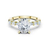 Advika 2ct Oval Moissanite Solitaire Diamond Ring for her