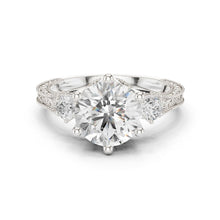 Load image into Gallery viewer, Rohini 2.5ct Round Moissanite Solitaire Diamond Ring for her