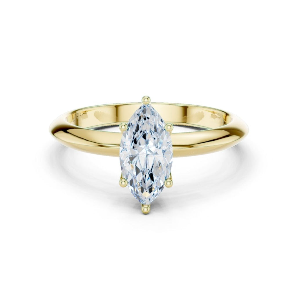 Diara 1ct Marquise Moissanite Solitaire Diamond Ring for her