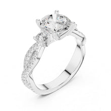 Load image into Gallery viewer, Avika 2ct Round Moissanite Solitaire Diamond Ring for her